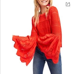 Free People Once Upon a Time blouse XS